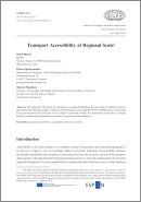 Biosca, O., Spiekermann, K., Stepniak, M. (2013): Transport Accessibility at Regional Scale